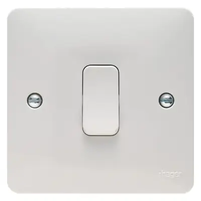 Read more on Hager WMPS16 | Sollysta 20A 1 Gang Intermediate Light Switch, White