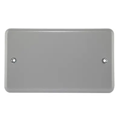 22421-2 MK K3369ALM | 2 Gang Blank Plate, Metal Clad