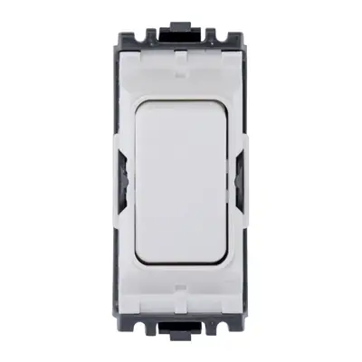 22468-2 MK K4885WHI | Grid Plus 10A 2 Way Single Pole Retractive Grid Switch Module