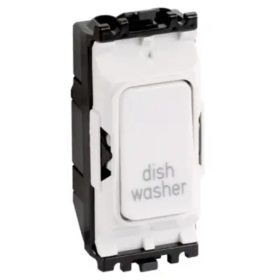 22480-3 MK K4896DWWHI | Grid Plus 20A 1 Way Double Pole Dish Washer Grid Switch