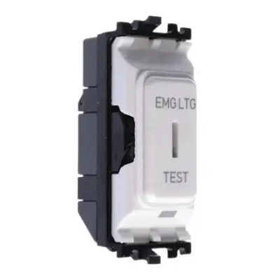 MK K4898ELWHI | Grid Plus 20A 2 Way Single Pole Key Switch Module