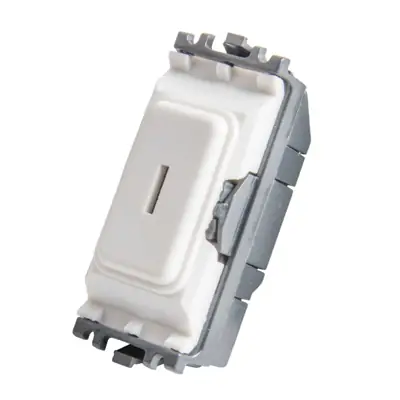 22484-4 MK K4898WHI | Grid Plus 20A 2 Way Single Pole Grid Key Switch Module