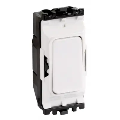 22492-2 MK K4981WHI | Grid Plus 10A 1 Way Double Pole Grid Switch Module