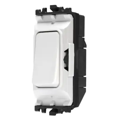 22492-3 MK K4981WHI | Grid Plus 10A 1 Way Double Pole Grid Switch Module