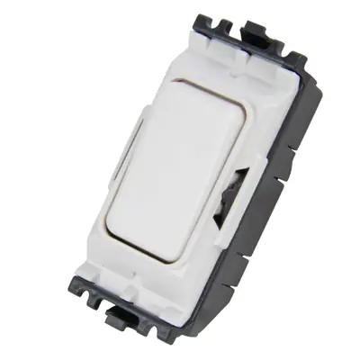 22492-4 MK K4981WHI | Grid Plus 10A 1 Way Double Pole Grid Switch Module