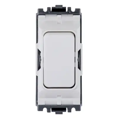 Read more on MK K4981WHI | Grid Plus 10A 1 Way Double Pole Grid Switch Module