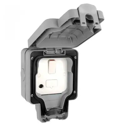 23849-2 MK K56410GRY | Masterseal 13A 1 Gang IP66 Outdoor Switched Fused Spur Connection Unit