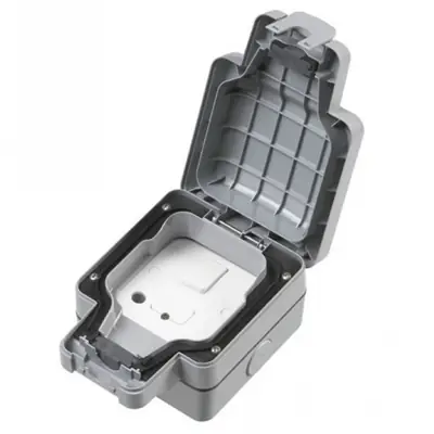 23849-3 MK K56410GRY | Masterseal 13A 1 Gang IP66 Outdoor Switched Fused Spur Connection Unit