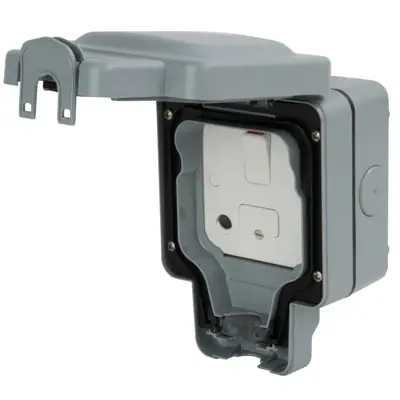 23849-4 MK K56410GRY | Masterseal 13A 1 Gang IP66 Outdoor Switched Fused Spur Connection Unit
