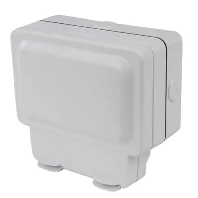 33791-2 MK K56482WHI | Masterseal Plus 13A 2 Gang IP66 Weatherproof Switched Plug Socket, White