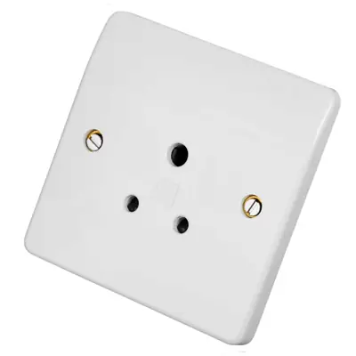 Read more on MK K771WHI | Logic Plus 5A 1 Gang Round Pin Shuttered Unswitched Socket, White