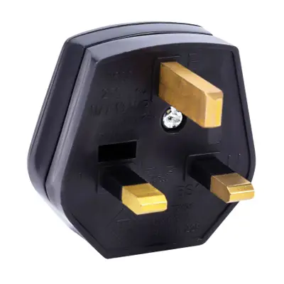 Niglon RPT13B | 13A 3 Pin Resilient Electrical Plug, Heavy Duty