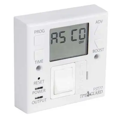Timeguard FST77 | 7 Day Double Pole Fused Spur Timeswitch/Timer, White