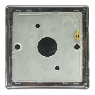 24581-2 Varilight XDSSBS | 1 Gang Blank Plate, Screwless Brushed Steel