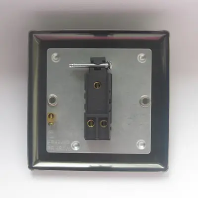 Varilight XT1D | 10A 1 Gang 1 or 2 Way Light Switch, Brushed Steel