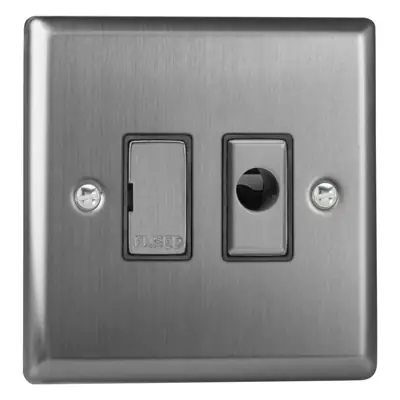 Read more on Varilight XT6UFOD | 13A Unswitched Fused Spur with Flex Outlet, Brushed Steel