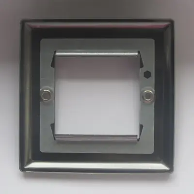 25492-2 Varilight XTG2 | DataGrid 2 Grid Spaces Faceplate, Brushed Steel
