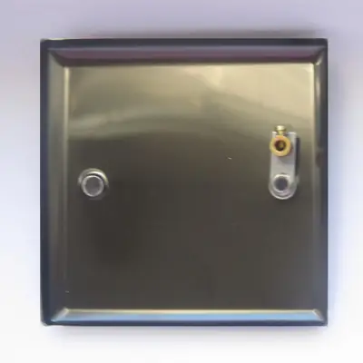 Varilight XTSB | 1 Gang Blank Plate, Brushed Steel