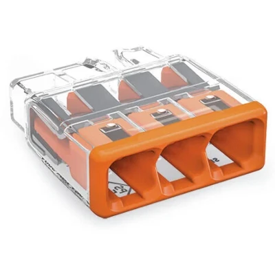 Read more on Wago 2773-403 | 32A 3 Way Compact Push Cable Splicing Connector Terminal Block, Orange  (Pack of 100)