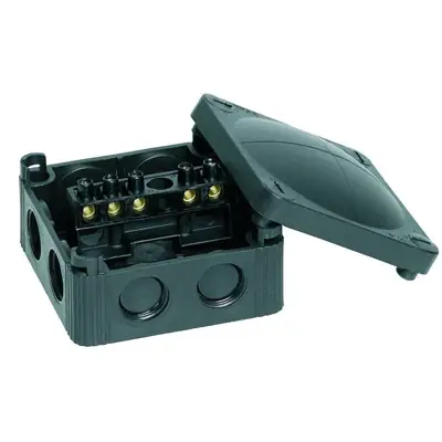 Wiska 10060580 | COMBI 308 IP66/67 Junction Box with Terminals, Black