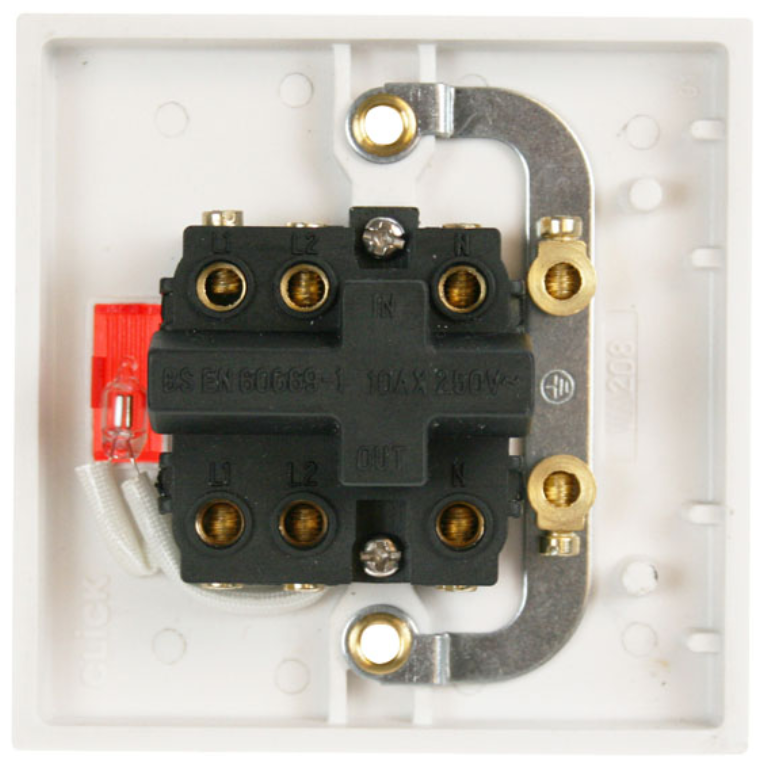 Click Scolmore PRW208 10A Triple Pole Pull Cord Fan Isolator Sw Go Sparky