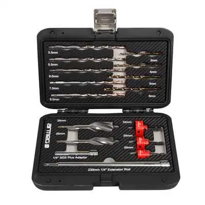 The Armeg TW16PCSET Twister Drill Bit Set, 16 Pieces