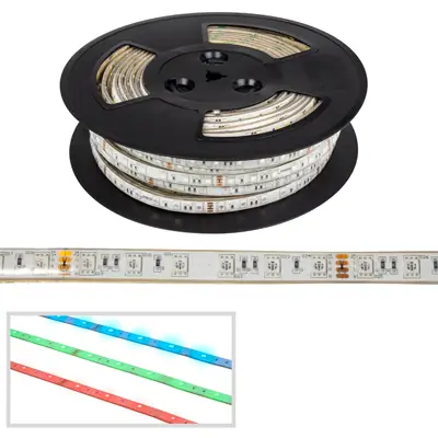 Vegas 14.4W 24V IP67 Waterproof 60 RGB LED Strip Light