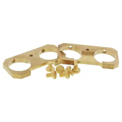 Wiska EC308 Brass Earthing Plate Kit for Combi 308 Enclosure (Pack of 2)